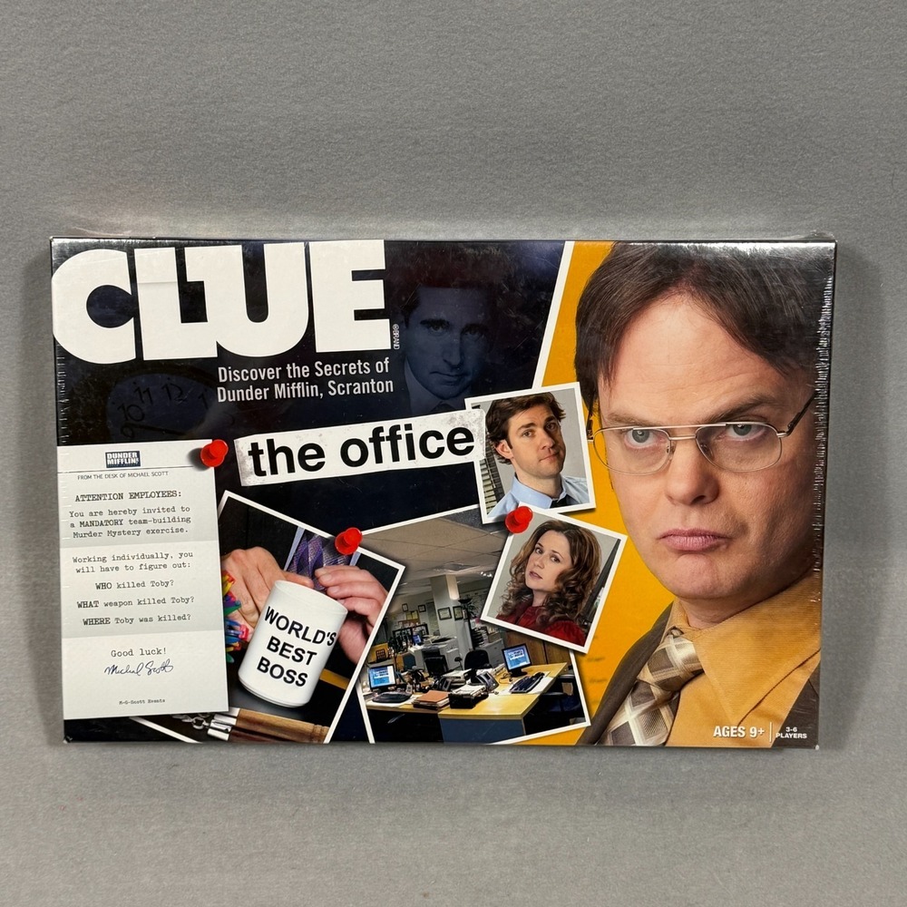 Clue The Office Board Game NBC USAopoly Hasbro Dunder Mifflin Sealed Brand New